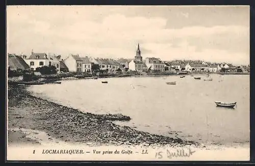 AK Locmariaquer, Vue prise du Golfe