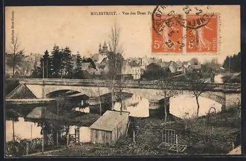 AK Malestroit, Vue des deux ponts