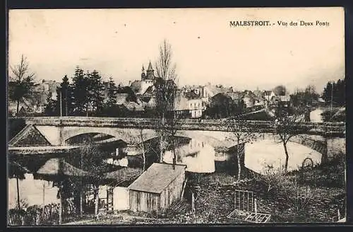 AK Malestroit, Vue des Deux Ponts