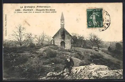 AK Plouay, Chapelle Ste-Anne, où Brizeux venait rêver et composer ses douces poésies