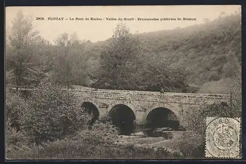 AK Plouay, Le Pont de Kerlo en vallée du Scorff, promenades préférées de Brieux