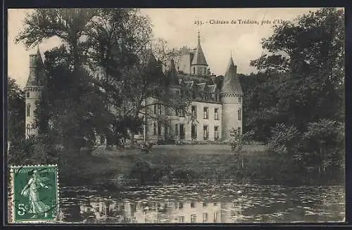 AK Trédion, Château près de l`étang entouré d`arbres