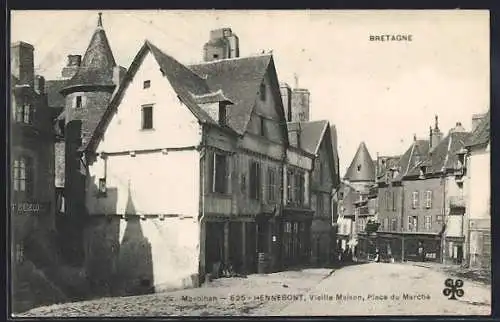 AK Hennebont, Vieille Maison sur la Place du Marché