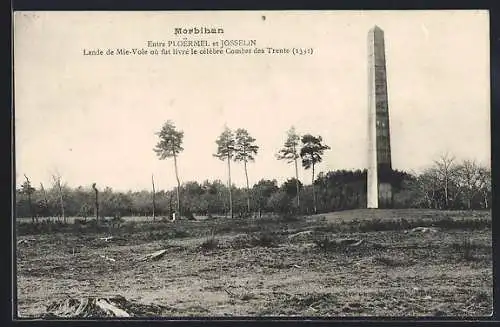 AK Ploermel, Lande de Mi-Voie, site du célèbre Combat des Trente, 1351