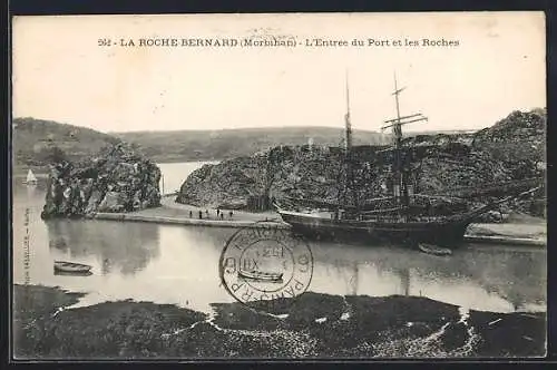 AK La Roche-Bernard, L`Entrée du Port et les Roches