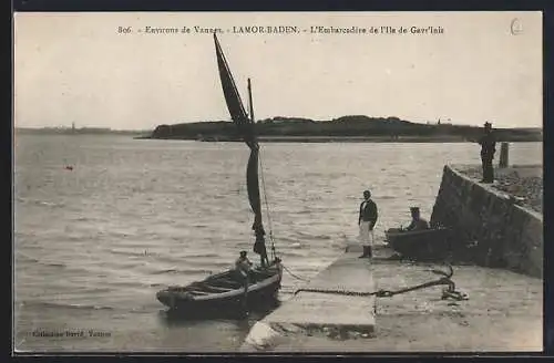 AK Lamor-Baden, L`Embarcadère de l`Île de Gavrinis