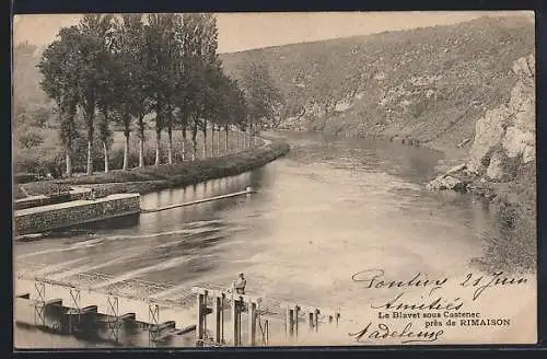 AK Pontivy, Le Blavet sous Castennec près de Rimaison