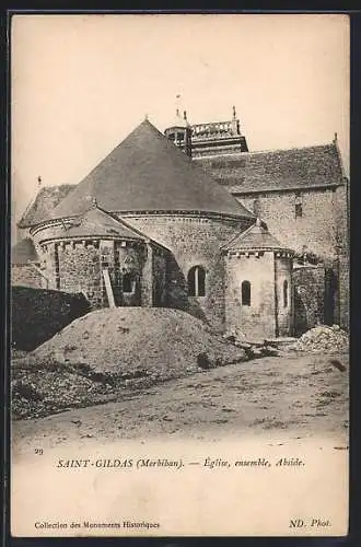 AK Saint-Gildas, Église, ensemble, Abside