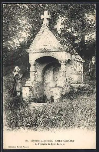 AK Saint-Servant, La Fontaine de Saint-Servant