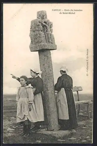 AK Carnac, Croix du tumulus de Saint-Michel