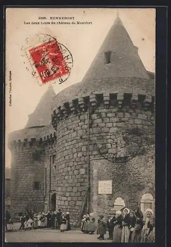 AK Hennebont, Les deux tours du château de Montfort