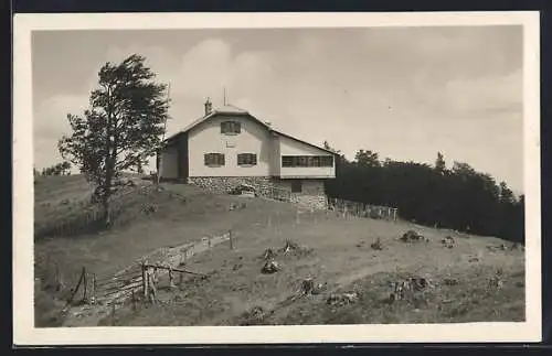 AK Hermann Rudolf Hütte, Partie am Schwarzwaldeck