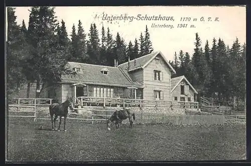 AK Unterberg-Schutzhaus, Berghütte am Unterberg