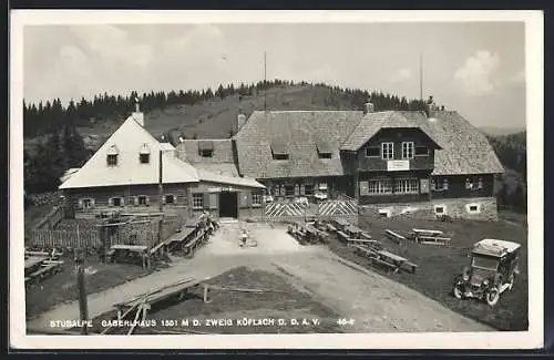 AK Gablerhaus, Berghütte d. Zweig Köflach d. D. A. V. auf der Stubalpe