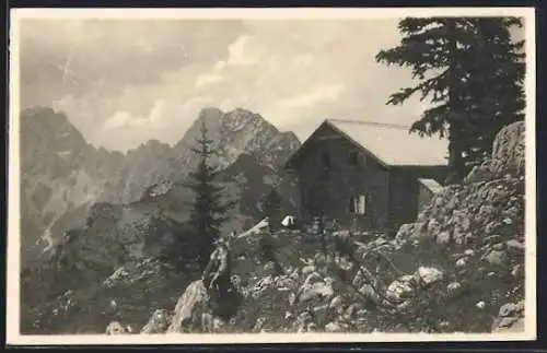 AK Ennstalerhütte, Ansicht mit dem kl. Buchstein