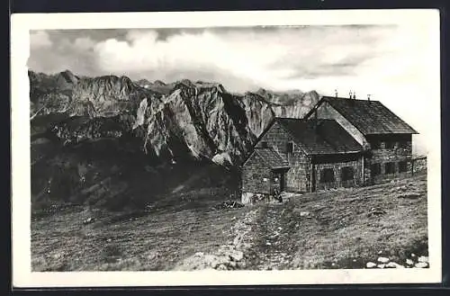 AK Reichensteinhütte, Ansicht im Gebirgspanorama