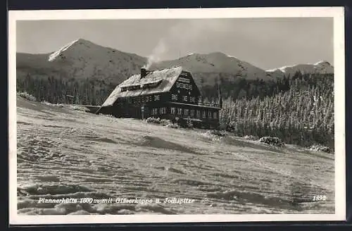 AK Plannerhütte, Ansicht mit Gläserkoppe und Jochspitze