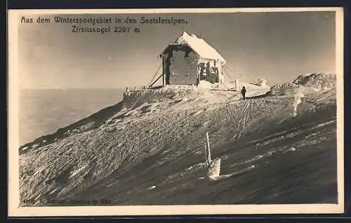 AK Zirbitzkogelhütte, Ansicht überm Wolkenmeer