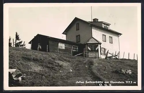 AK Julius Seitnerhütte am Eisenstein, Ansicht vom Aufgang aus