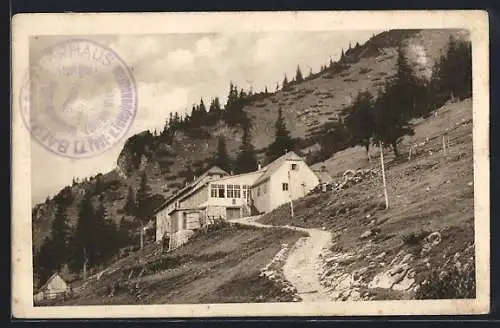 AK Baumgartnerhaus, Ansicht am Berghang