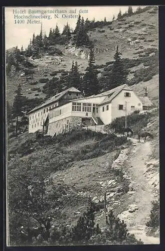 AK Hotel Baumgartnerhaus auf dem Hochschneeberg