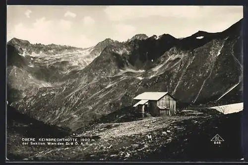 AK Obere Keinbrechtshütte, Hütte der Sektion Wien des D. & Ö. Ä. V.