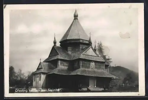 AK Jassinja, Blick auf die Holzkirche