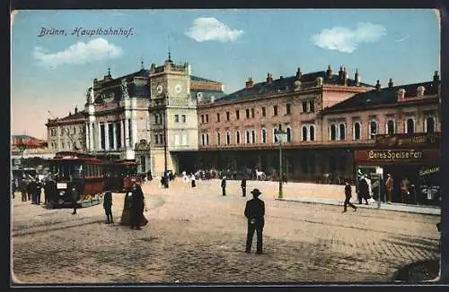 AK Brno, Ustredni nadrazi, Bahnhof