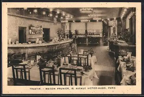 AK Paris, Restaurant Maison Prunier, vue interieure