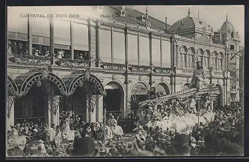 AK Nice, Carnaval 1906, Strassenparade