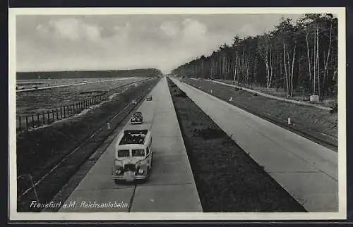 AK Frankfurt a. M., Reichsautobahn, Omnibus