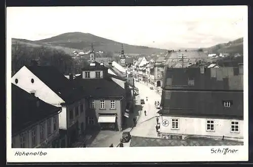 AK Hohenelbe-Vrchlabi, Strassenpartie