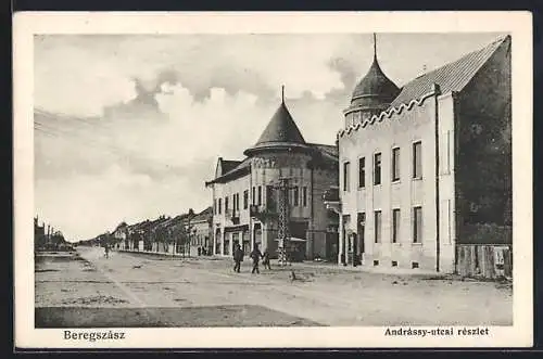 AK Beregszasz, Andrassy-utcai reszlet