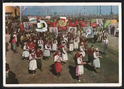 AK die Jugend der Welt will den Frieden, Friedensdemontration der polnischen Jugend