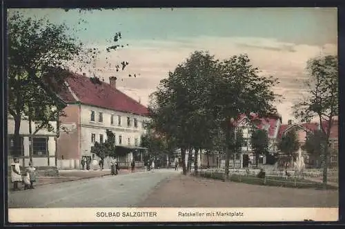 AK Salzgitter, Restaurant Ratskeller mit Marktplatz