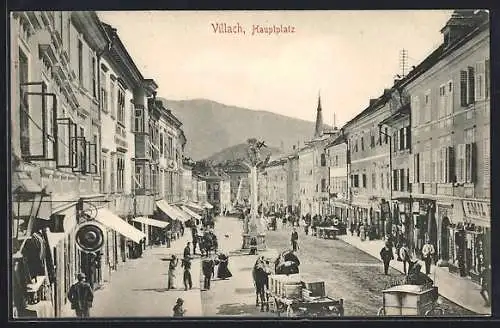 AK Villach, Blick auf den Hauptplatz