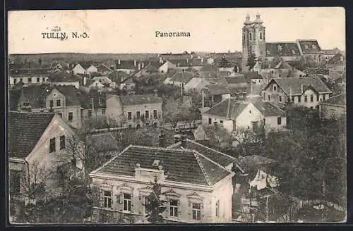 AK Tulln /N.-Ö., Blick über die Dächer