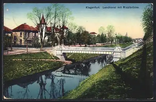 AK Klagenfurt, Lendkanal mit Rizzibrücke