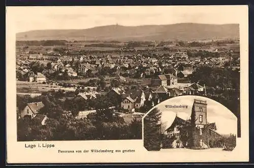 AK Lage i. Lippe, Panorama von der Wilhelmsburg aus gesehen