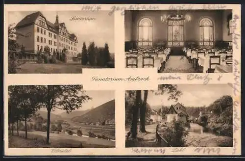 AK Ambrock /Hagen-Delstern, Sanatorium, Inneres Speisesaal, Volmetal