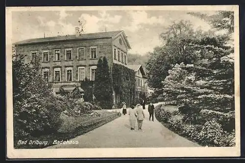 AK Bad Driburg, Weg zum Badehaus