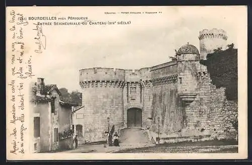 AK Bourdeilles, Entrée Seigneuriale du Château, XIVe siècle