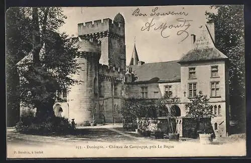 AK Le Bugue, Château de Campagne près Le Bugue