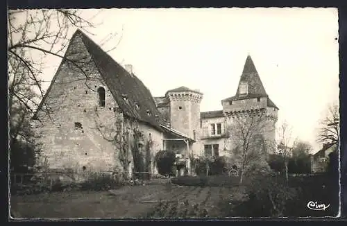 AK Javerlhac, Château, XIIIe et XVe s., facade sur le jardin