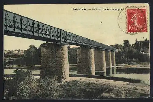 AK Gardonne, Le Pont sur la Dordogne