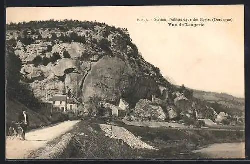 AK Les Eyzies, Station Préhistorique, Vue de Laugerie