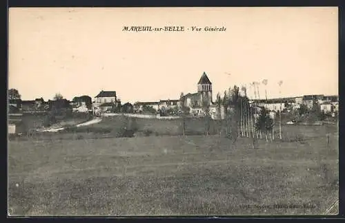 AK Mareuil-sur-Belle, Vue générale