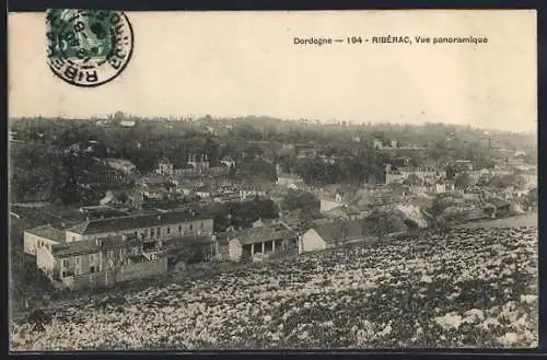 AK Ribérac, Vue panoramique