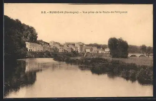 AK Mussidan, Vue prise de la Route de Périgueux