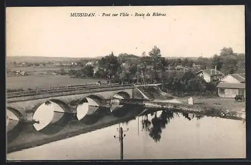 AK Mussidan, Pont sur l`Isle, Route de Ribérac